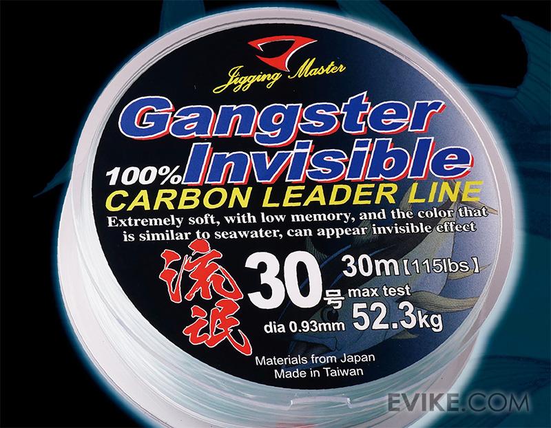 Jigging Master Gangster Invisible Shock Leader Fluorocarbon Jigging Fishing Line 30M (Test: 40 Lbs)
