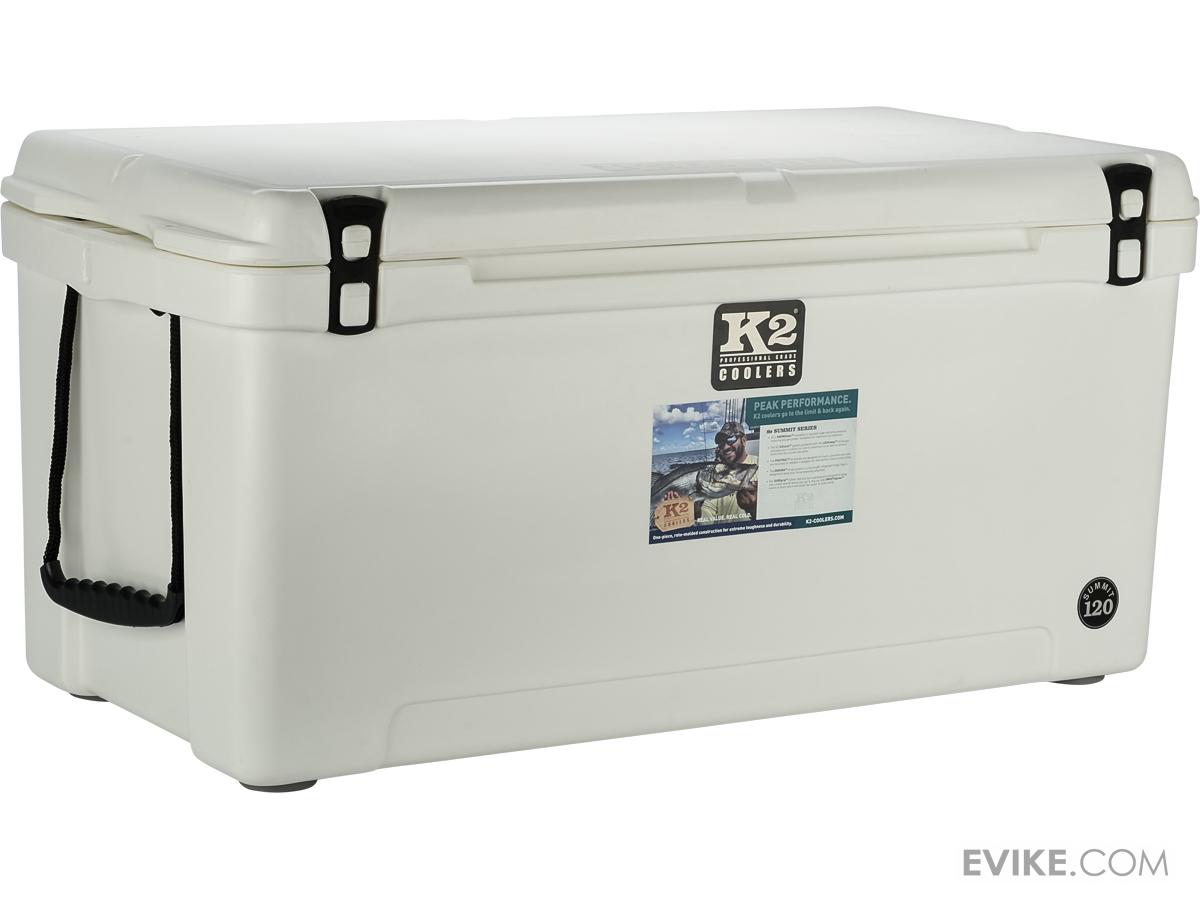 K2 Coolers Summit Ice Chest (Model 120 / Glacier White), MORE, Fishing