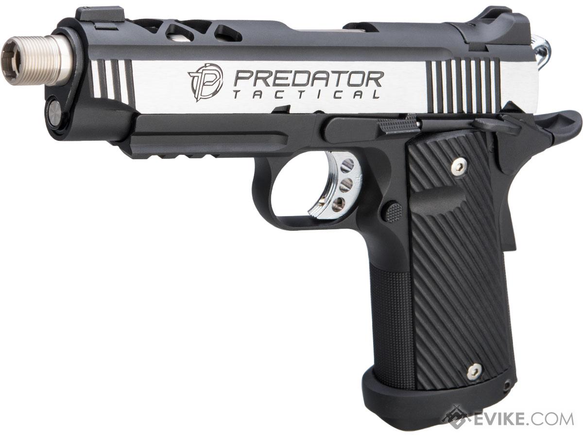 Predator Tactical Night Shrike Gas Blowback 1911 Pistol by King Arms (Color: Two-Tone / Custom II / CO2 / Rail)