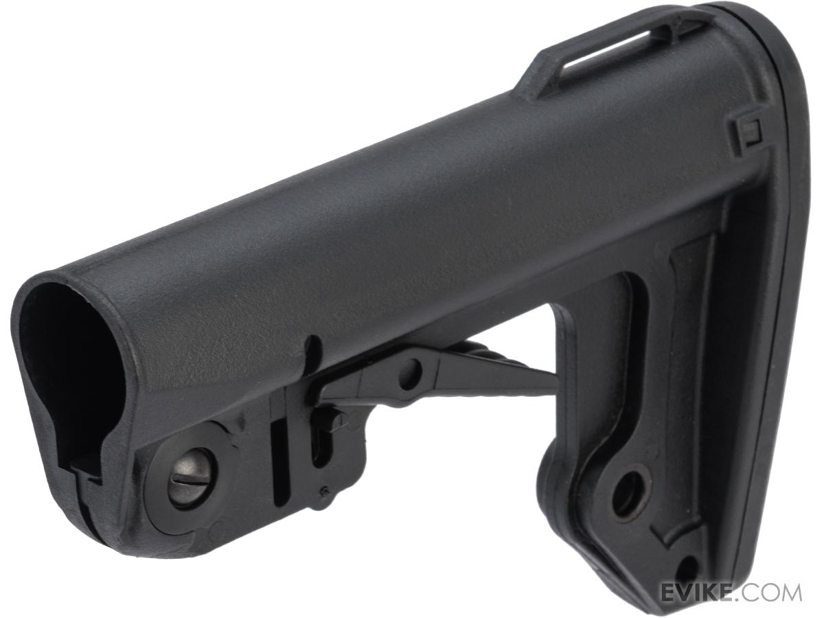 King Arms TWS Type 4 Adjustable Tactical Stock w/ Locking Lever for M4 / M16 Series Airsoft Rifles (Color: Black)