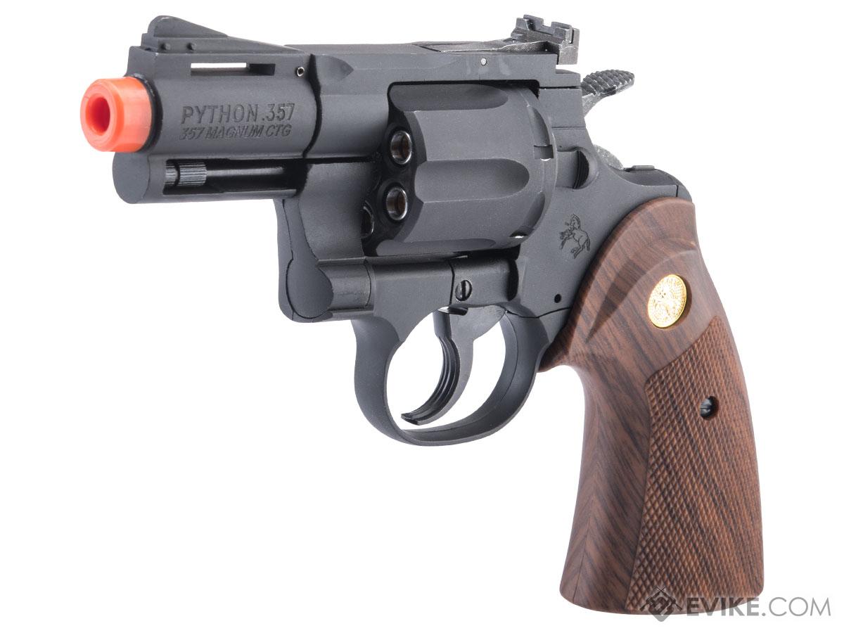 Cybergun Colt Licensed Python .357 Magnum Green Gas Airsoft Revolver by King Arms (Model: 2.5)