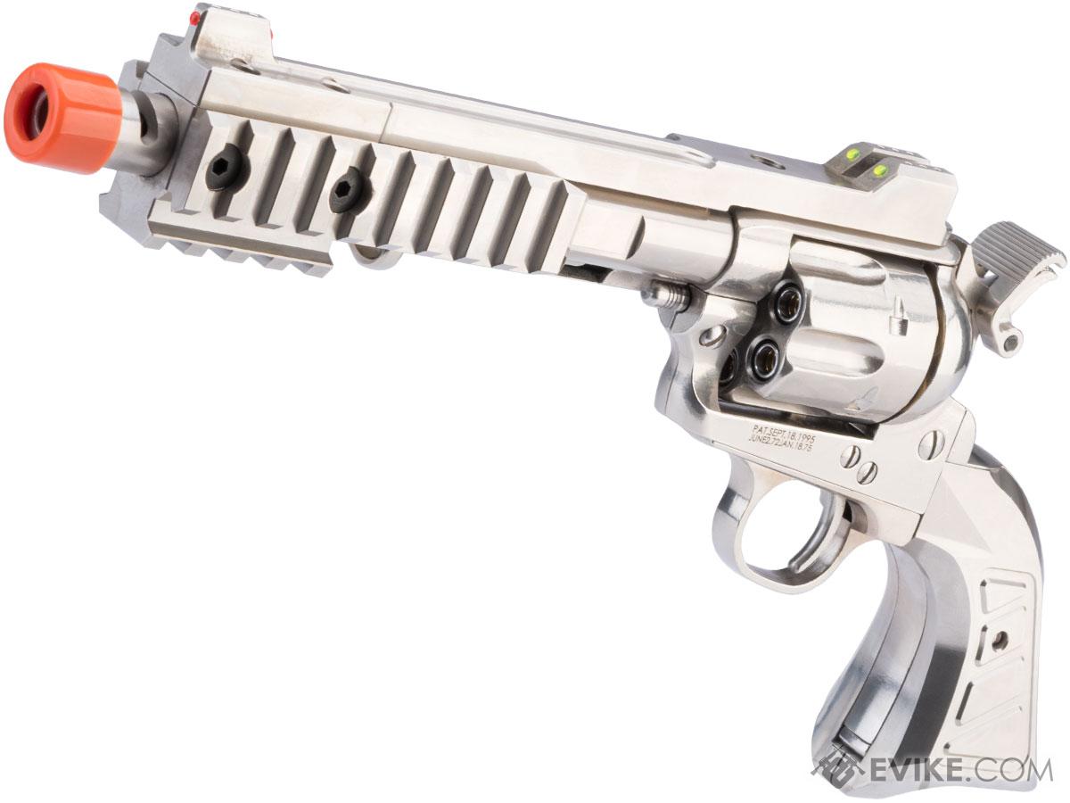King Arms Full Metal Collector's Edition SAA .45 Devil Gas Powered Revolver (Color: Silver)