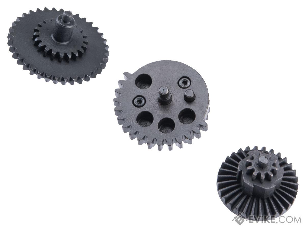 King Arms HQA Steel Flat Gear Set for Version 2/3 Airsoft AEG Gearboxes (Model: 16:1 High Speed)
