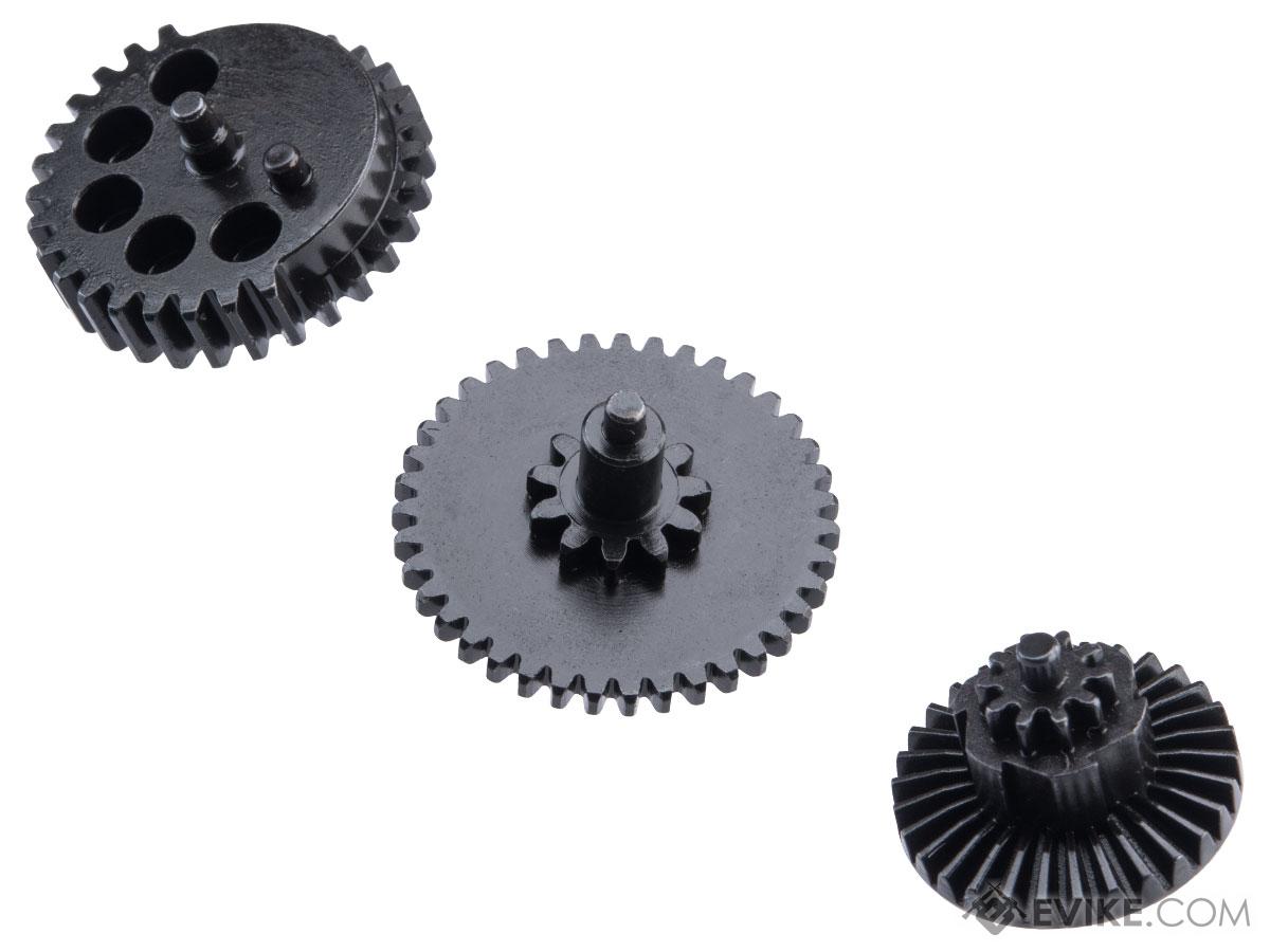 King Arms HQA Steel Flat Gear Set for Version 2/3 Airsoft AEG Gearboxes (Model: 32:1 Ultra High Torque)