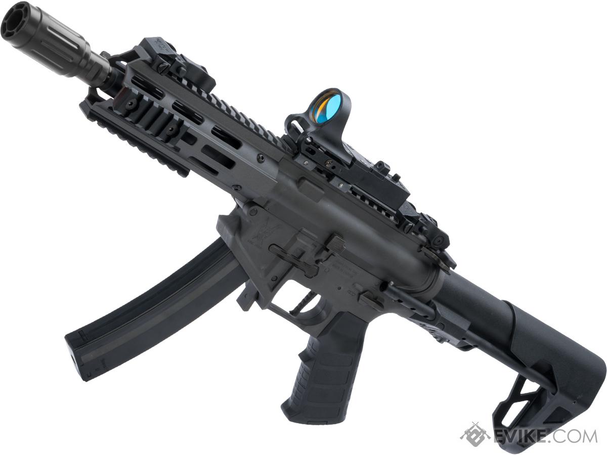 King Arms PDW 9mm SBR Airsoft AEG Rifle (Color: Grey / M-LOK)