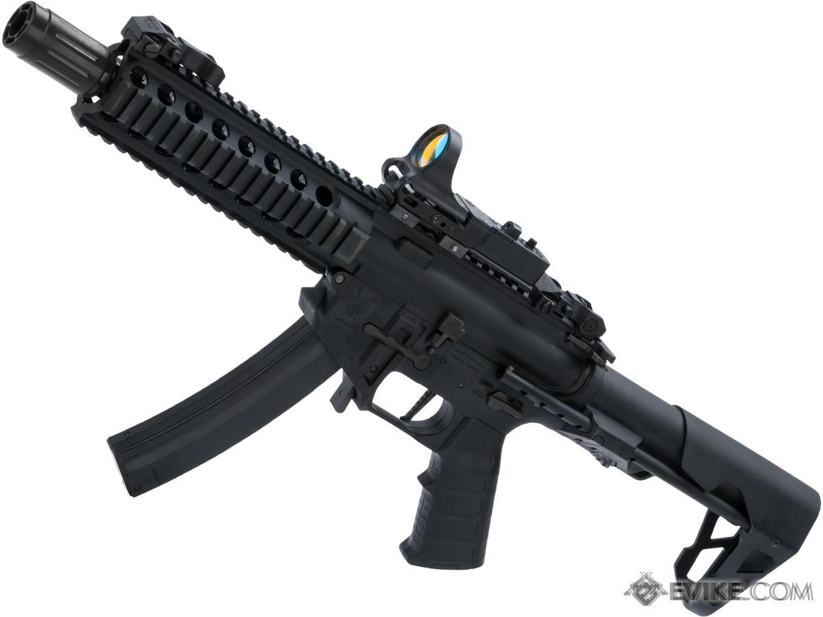 King Arms PDW 9mm SBR Airsoft AEG Rifle (Color: Black / Long)