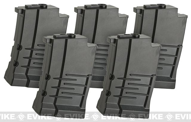 King Arms Polymer Magazine for VSS Airsoft AEG Sniper Rifles (Type: 40rd Short / 5 Pack)