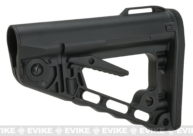 King Arms TWS Type-1 Retractable Tactical Stock for M4 Series Airsoft AEG Rifles - Black