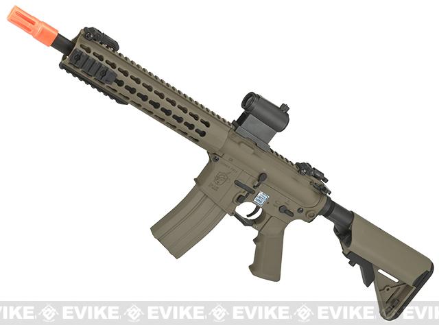 Knights Armament Airsoft SR-16E3 CQB Mod2 Airsoft AEG Rifle with Polymer Receiver by Echo1 (Color: Tan)