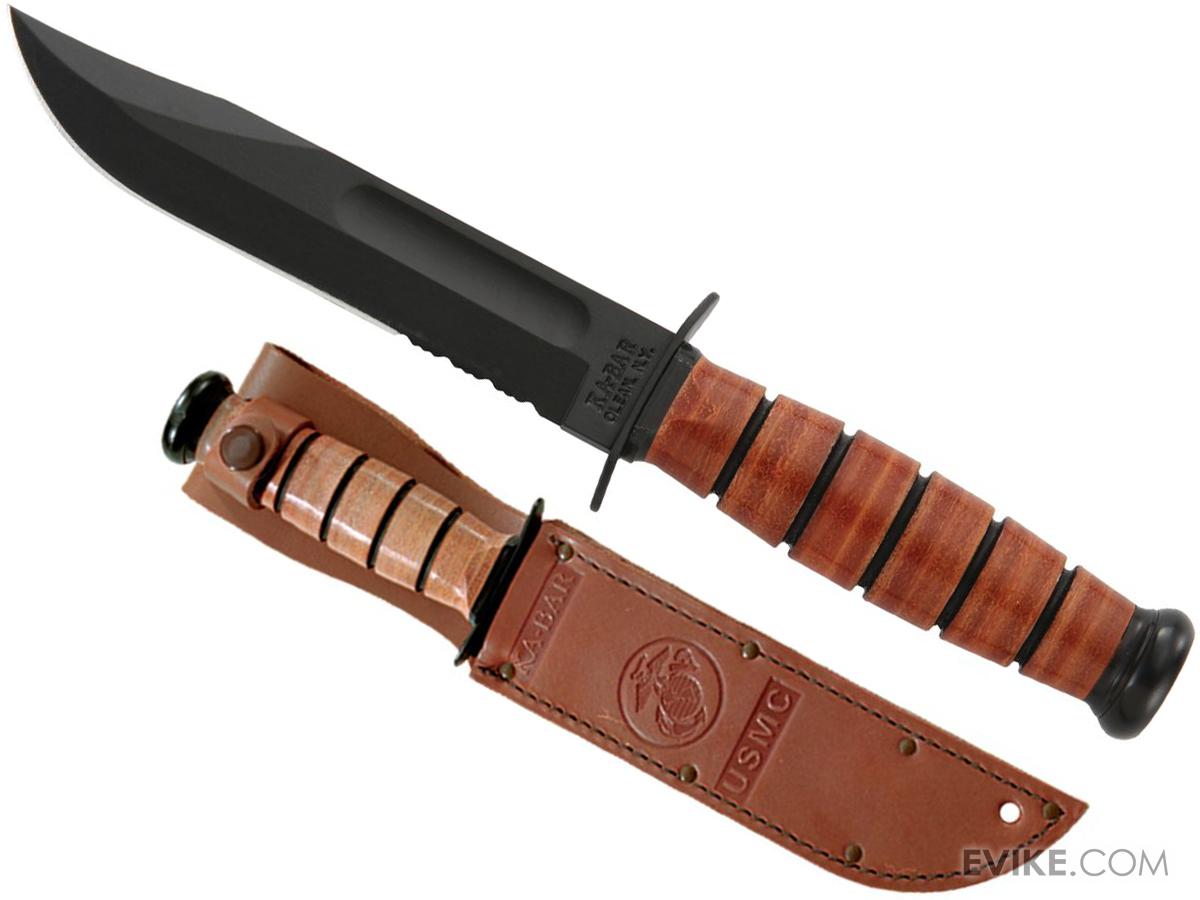 KABAR Knives USMCKABar Short Fighting knife (Model Serrated Edge
