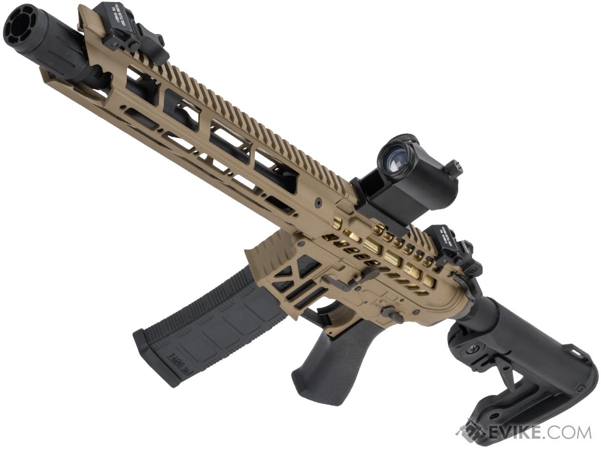 King Arms TWS M4 Ver. 2 Limited Edition Skeletonized Rifle w/ M-LOK Handguard (Color: Dark Earth / Carbine)