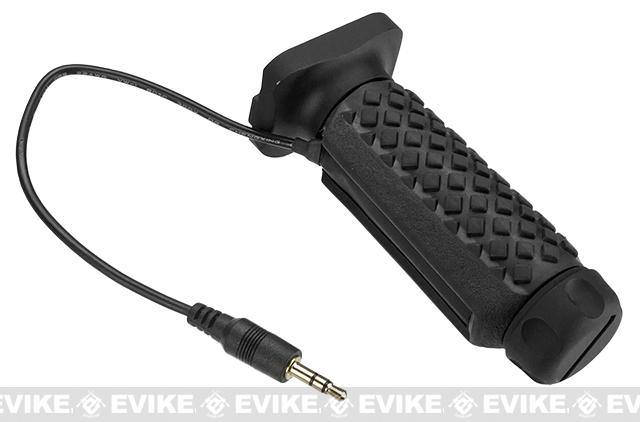G&P Keymod Tactical Remote Switch Aluminum / Rubber Long Vertical Grip w/ Switch (Color: Black)