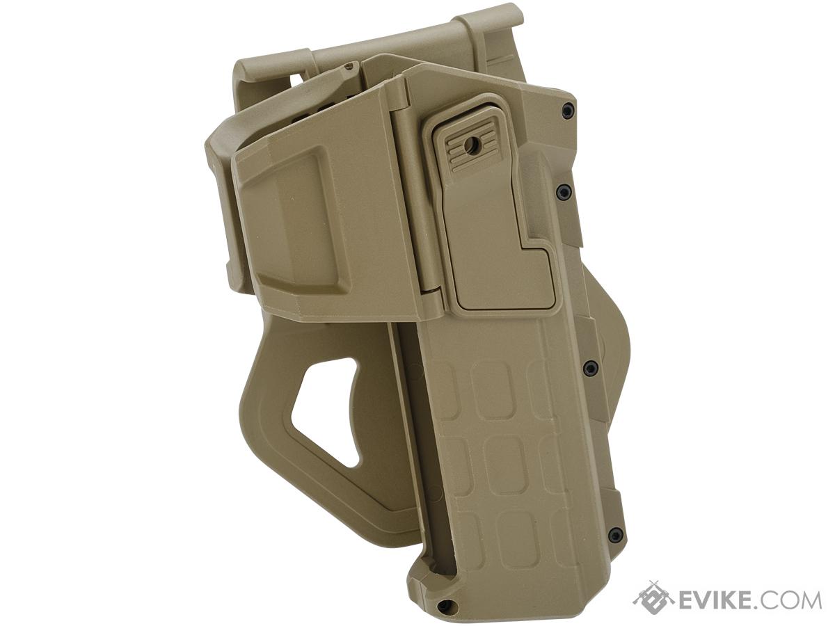 Army Force Tactical 1911 Hard Shell Level 2 Retention Holster (Color: Dark Earth - Paddle)