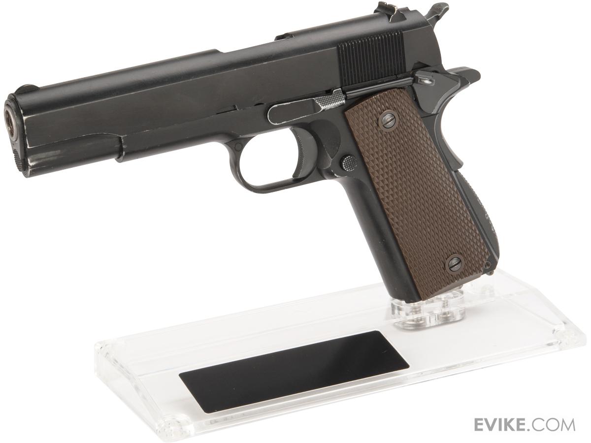 Angel Custom Display Grade Acrylic Pistol Hand Gun Stand (Model Clear