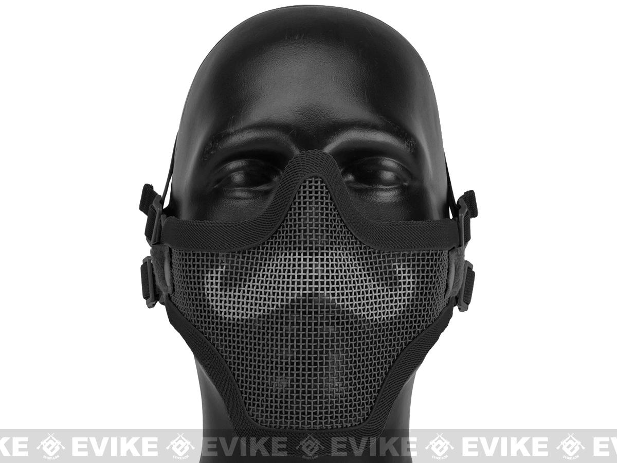 Iron Face Carbon Steel Mesh "Moustache" Lower Half Mask