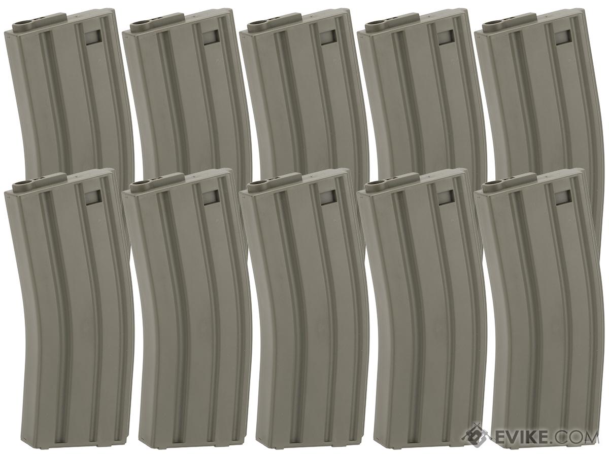 King Arms 120 Round Mid-Cap M4/M16 AEG Magazine (Color: OD Green / Box of 10)
