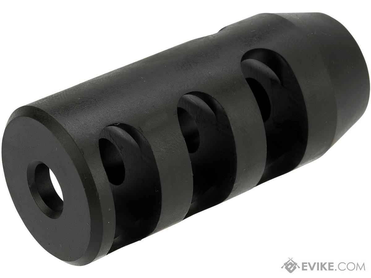 King Arms Steel Tactical Round Flash Hider (Thread: 14mm Negative)