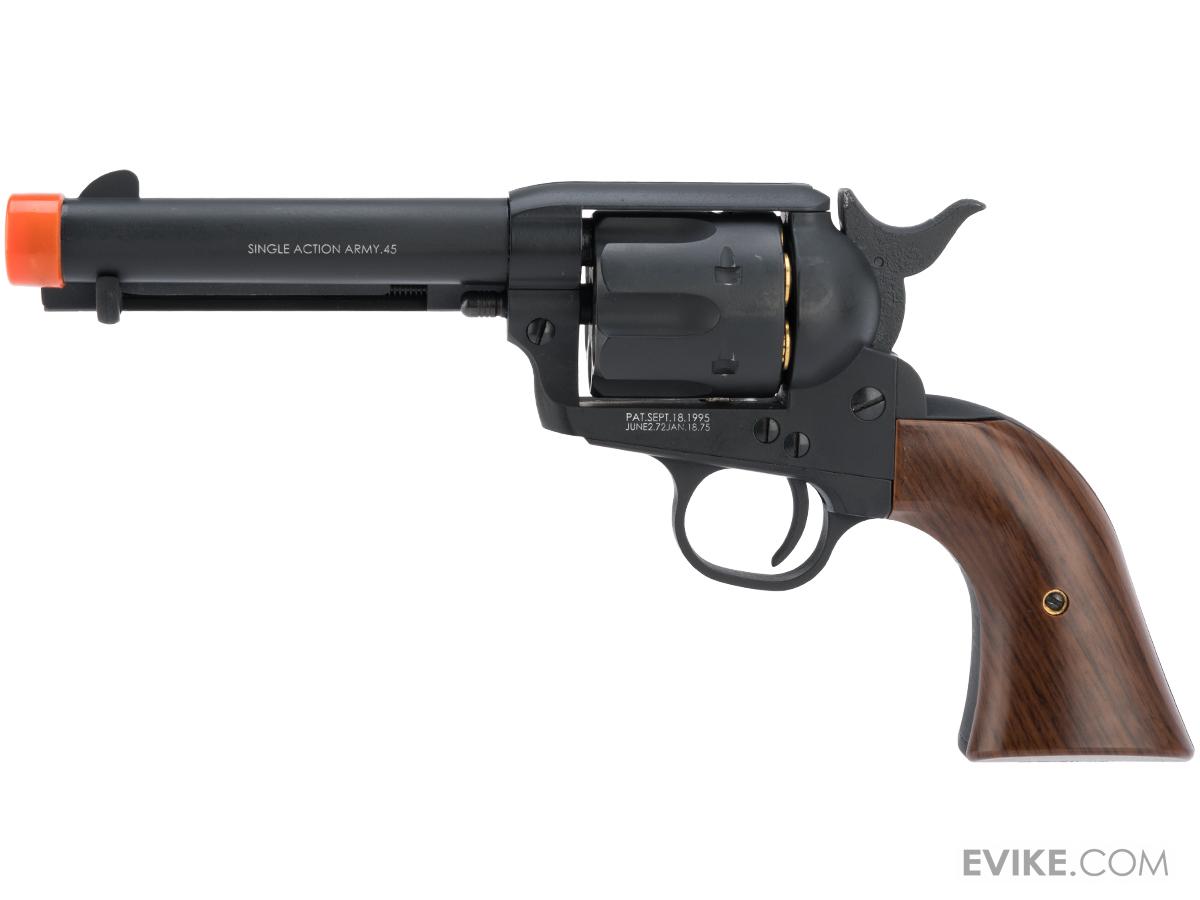 Cybergun Colt Licensed SAA .45 Peacemaker Gas Powered Airsoft Revolver by  King Arms (Model: Cavalry Barrel / Silver), Airsoft Guns, Gas Airsoft  Pistols -  Airsoft Superstore