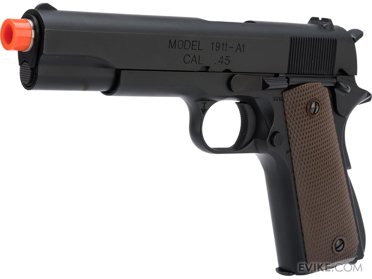 King Arms Gas Blowback 1911A1 Pistol (Color: Black), Airsoft Guns