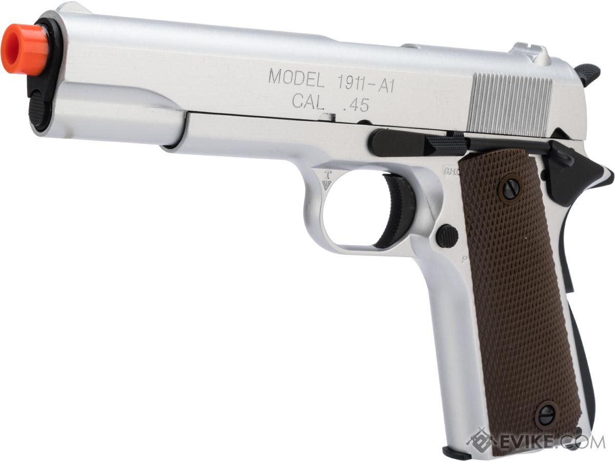 King Arms Gas Blowback 1911A1 Pistol (Color: Silver)