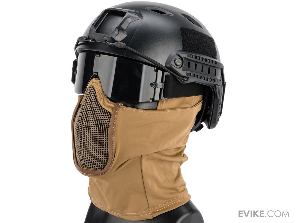 Matrix Shadow Fighter Headgear w/ Mesh Mouth Protector (Color Tan