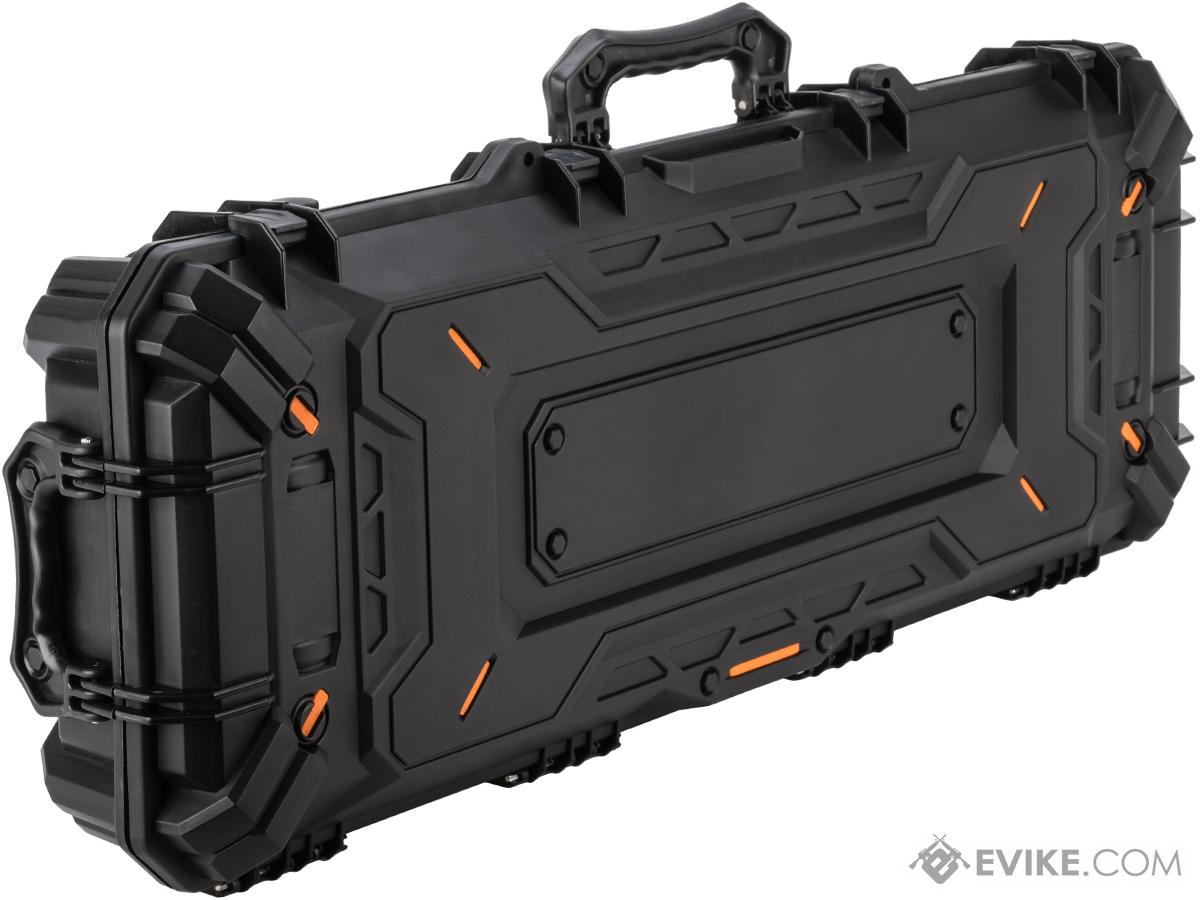 WST Lockable Gun Case w/ Roller Wheels & PnP foam (Color: Black / Middle Size)