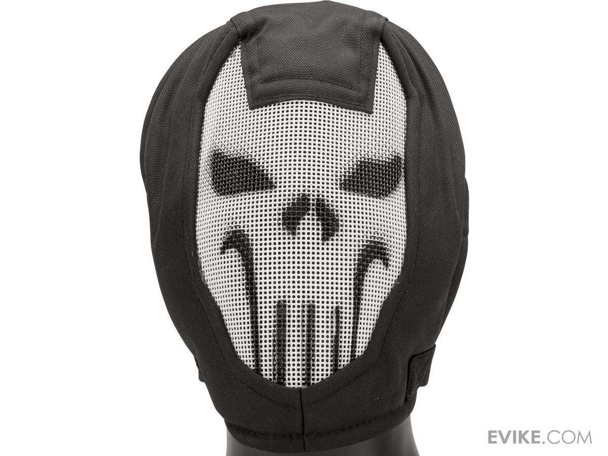 Matrix Iron Face Carbon Steel "Striker" Gen4 Metal Mesh Full Face Mask (Color Ghost), Tactical