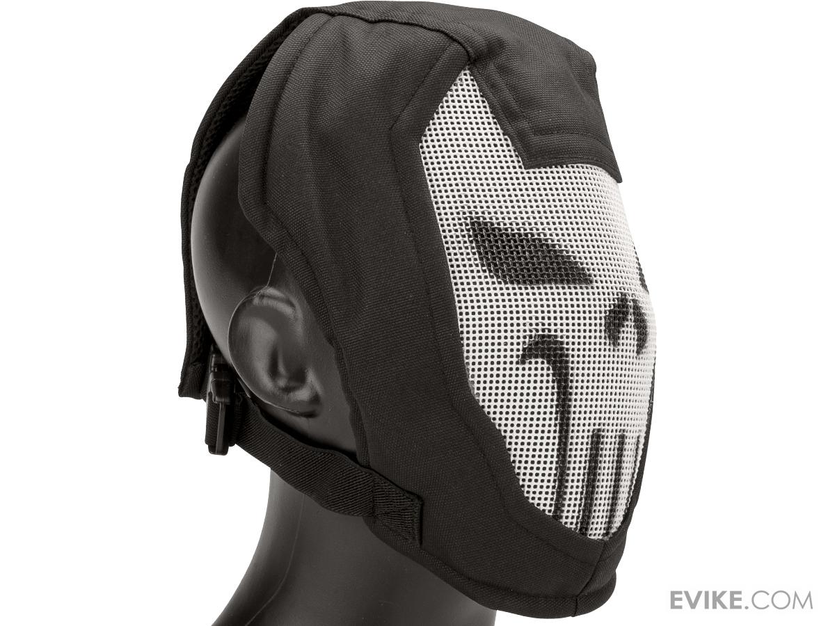 Matrix Iron Face Carbon Steel "Striker" Gen4 Metal Mesh Full Face Mask (Color Ghost), Tactical
