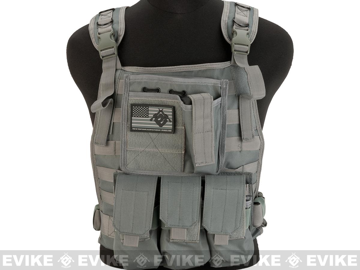 Avengers Tactical Spec. OPS MOLLE Plate Carrier / Load Bearing Vest (Color Gray), Tactical Gear