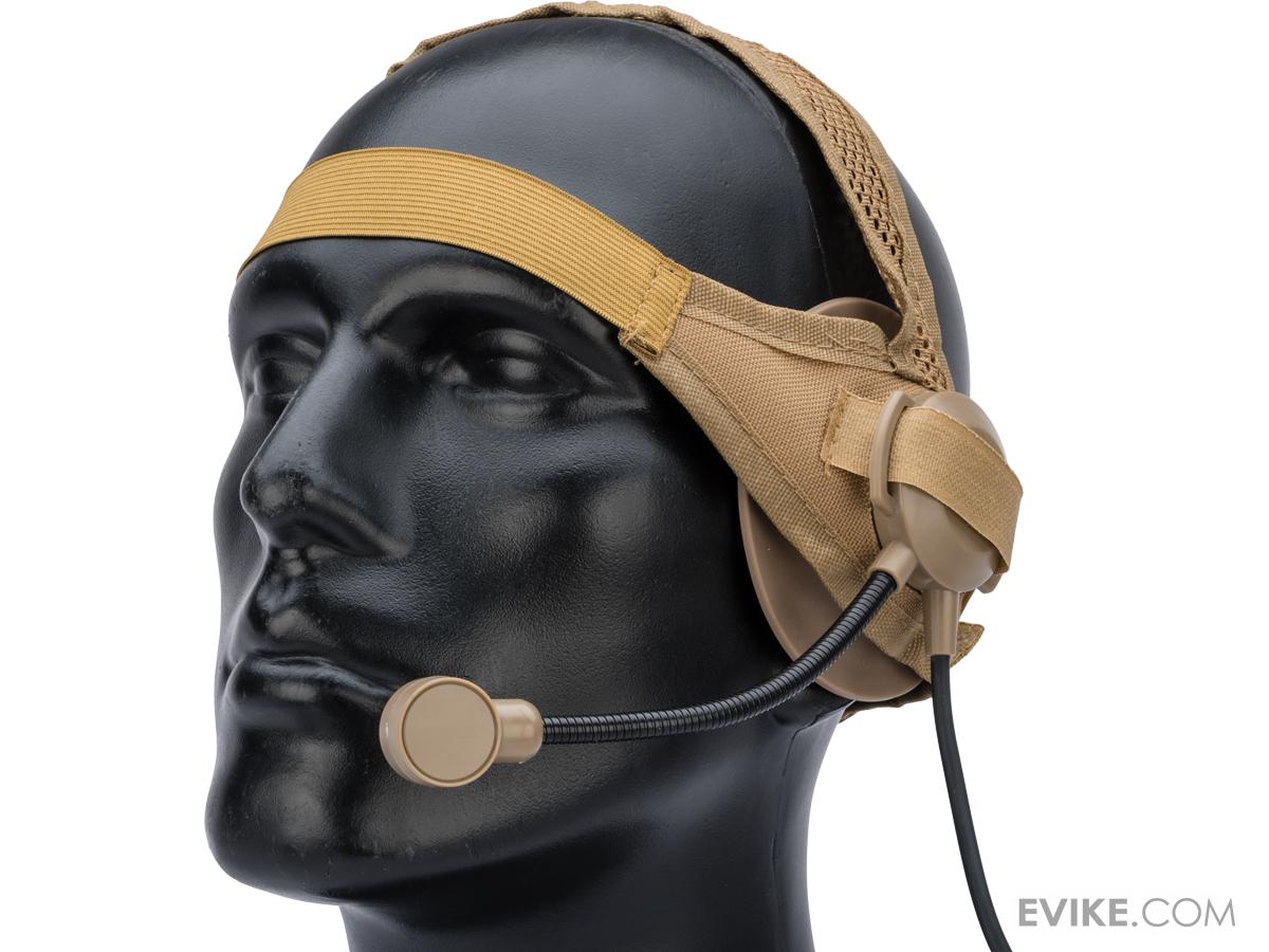 Matrix Tactical Headset w/ Headband (Color Tan), Tactical Gear/Apparel