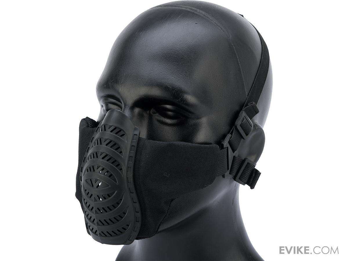 Matrix Low Profile Tactical Padded Lower Half Face Mask (Color Black