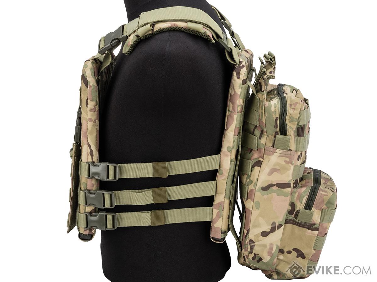 Matrix Adaptive Plate Carrier Vest w/ QD Assault Panel & Pack (Color ...