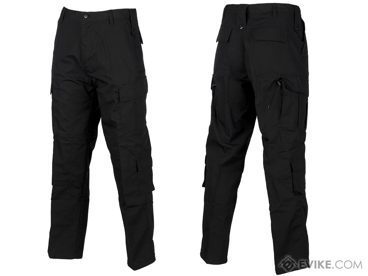 ACU Type Ripstop BDU Pants (Color: Black / Small)