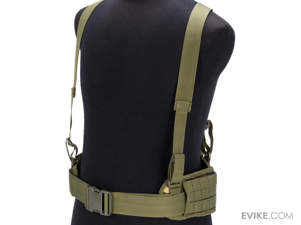 Matrix Battle Belt with Suspenders (Color Woodland), Tactical Gear