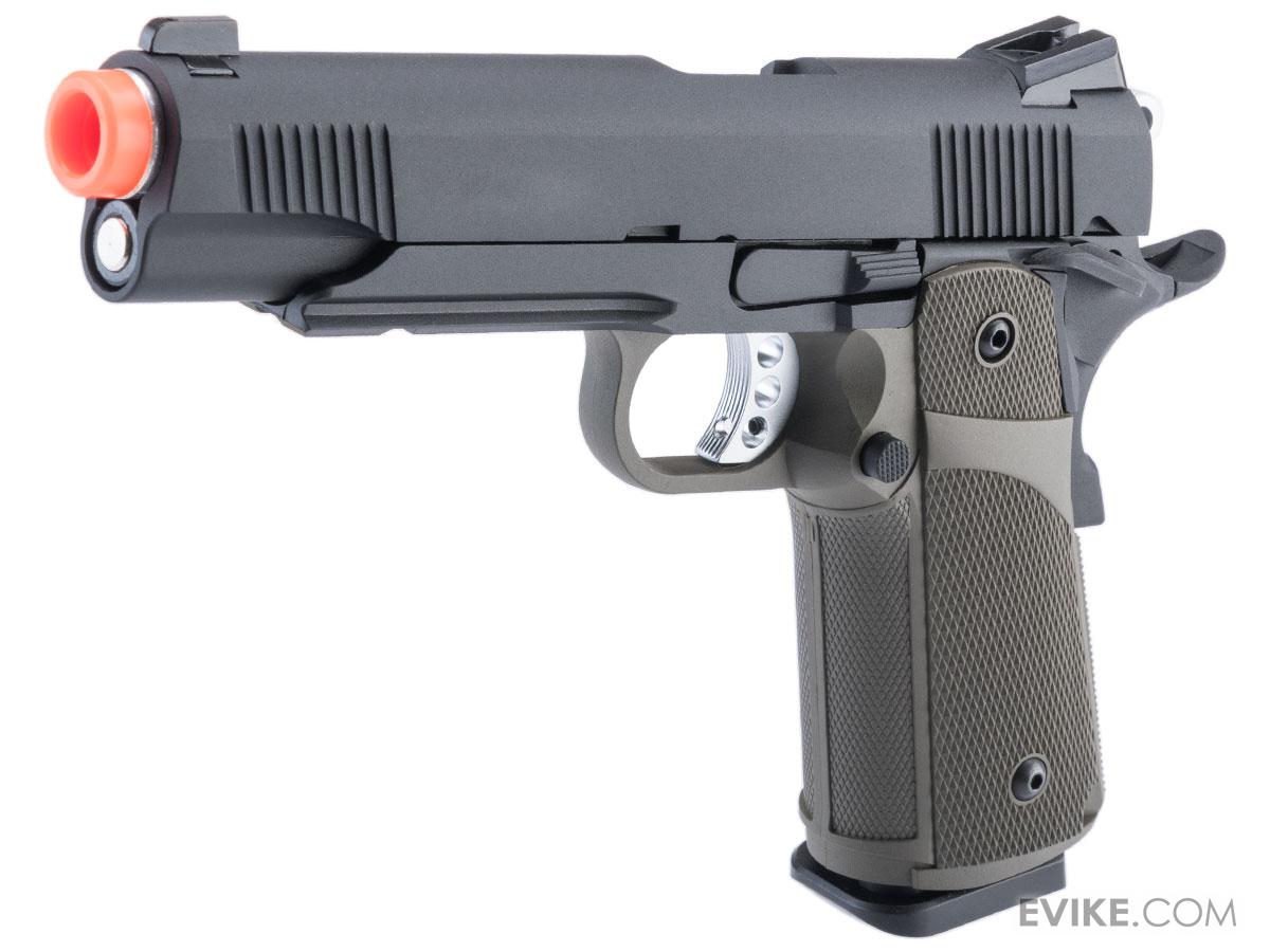 KJW Full Metal Custom 1911 Tactical HI-CAPA Gas / CO2 Blowback (Package: OD Green / Pistol)