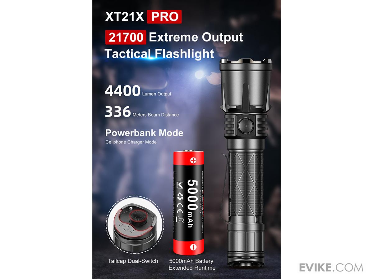 Klarus XT21X Pro 4,400 Lumens Extreme Output Tactical Flashlight