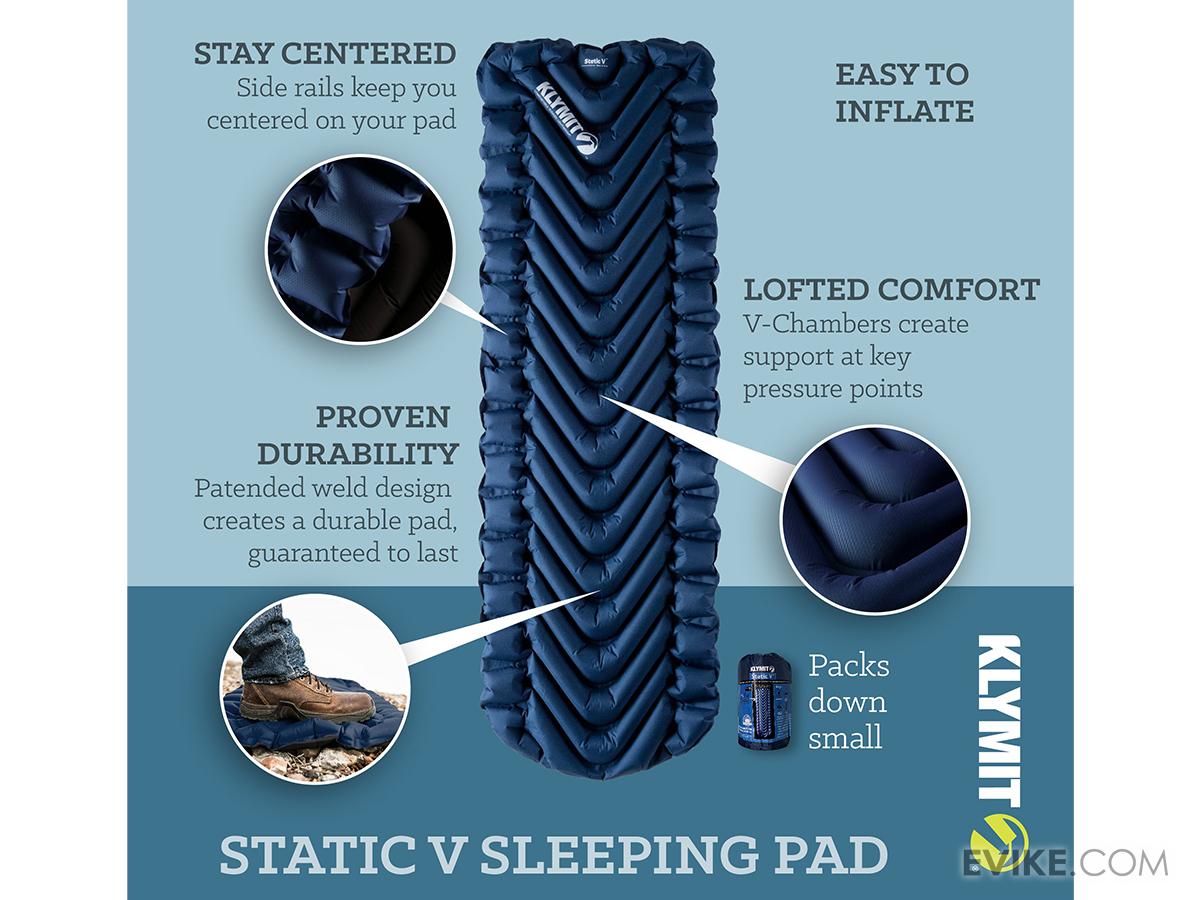 Klymit Static V Sleeping Pad (Color Recon), Tactical Gear/Apparel