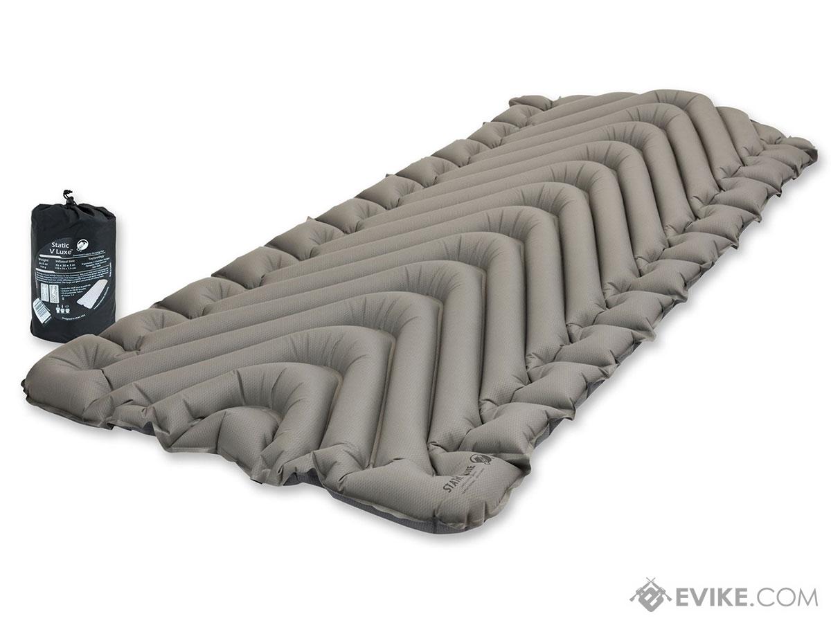 Klymit Static V Luxe Inflatable Sleeping Pad (Color: Stone Grey)