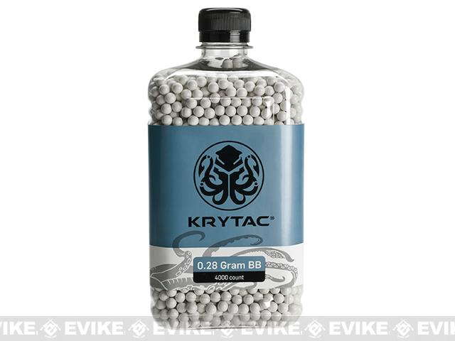 Krytac Polished 6mm Airsoft BBs (Weight: .28g / 4000 / White)