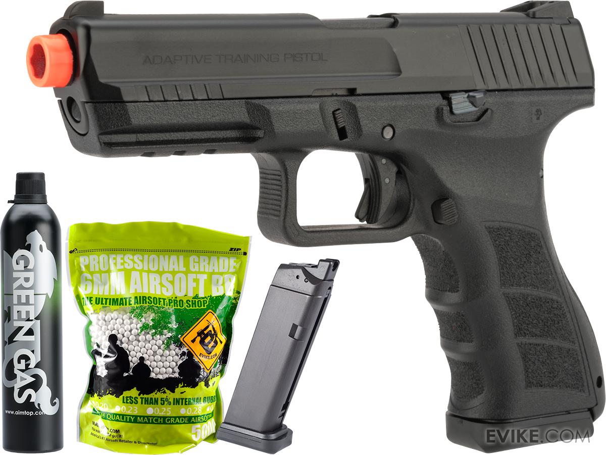 KWA ATP Full Size Airsoft GBB Gas Blowback Pistol (Model: Semi Auto / Essentials Pack)