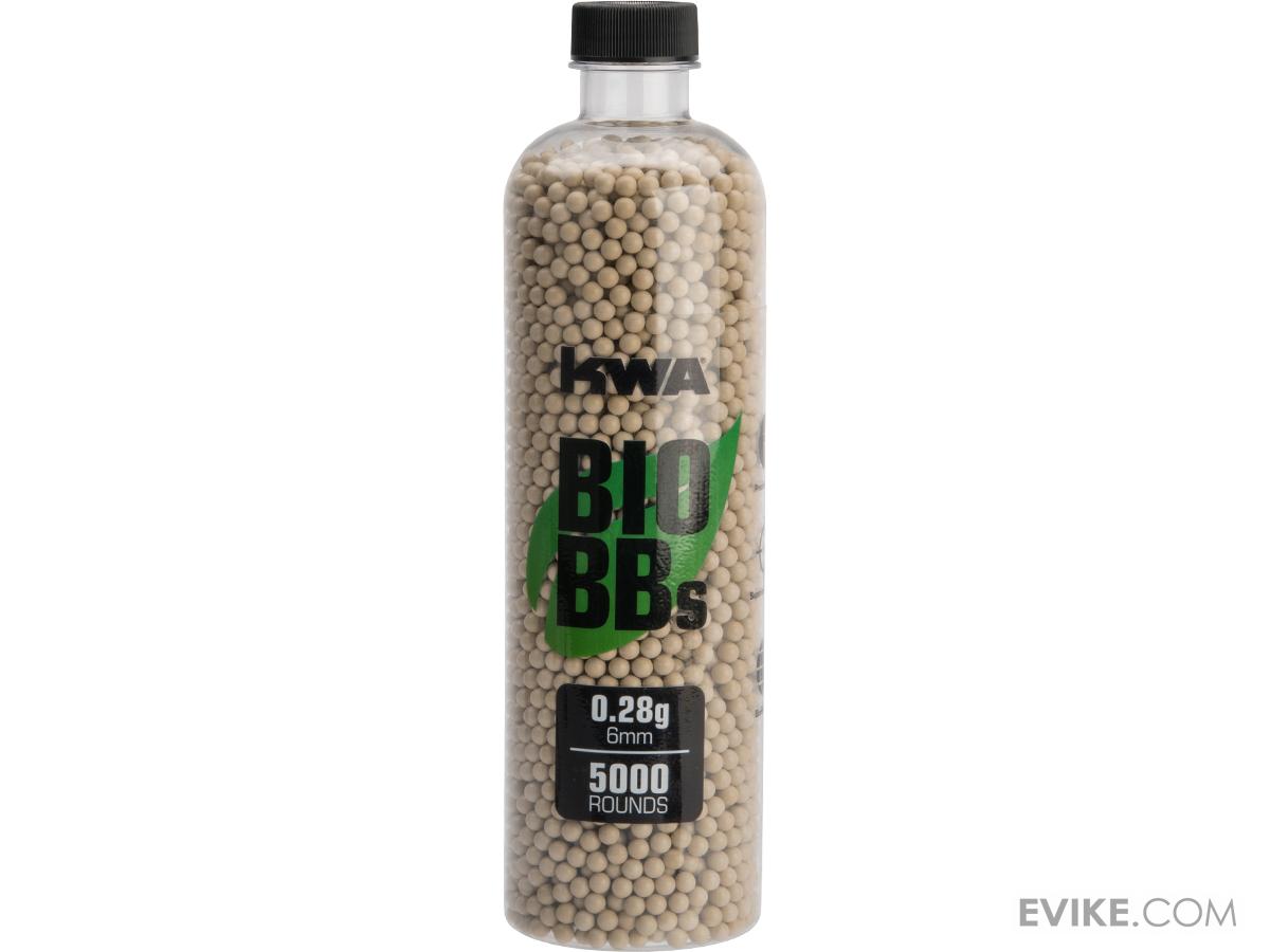 KWA Biodegradable Match Grade Airsoft BBs (Model: 0.28g 5000 RDS Tan)