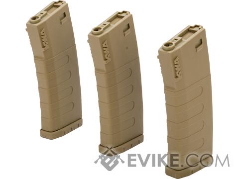 KWA K400 400rd Polymer Hi Capcity Magazine for M4 / M16 Series Airsoft AEG Rifles (Color: Tan / 3 Pack)