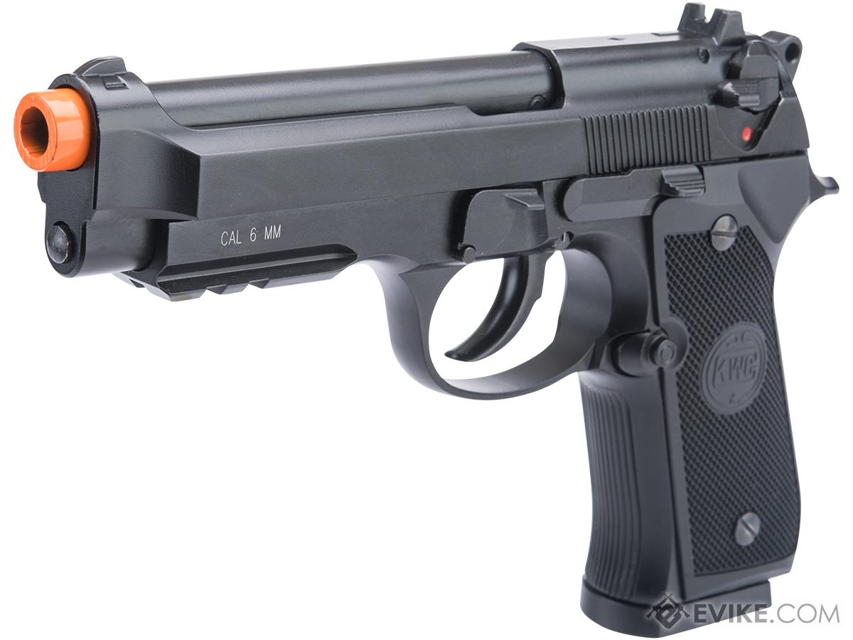 KWC M92 Select Fire C02 Gas Blowback Airsoft Pistol (Color: Black / Gun Only)