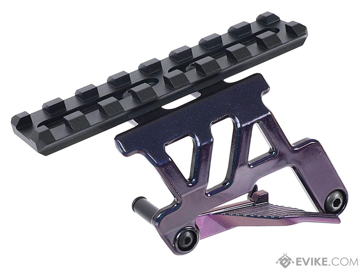 Laylax Aluminum Custom ZanShin Series Scope Mount Base for Tokyo Marui Hi-CAPA 5.1 Series GBB Pistols (Color: Murasaki Purple)