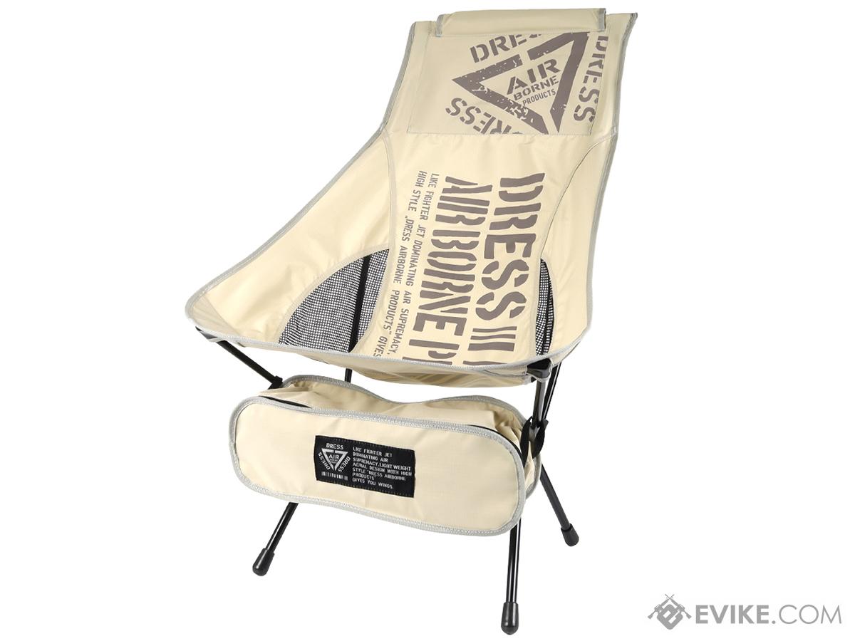 DRESS Folding Chair Airborne for Fishing & Camping (Color: Tan)