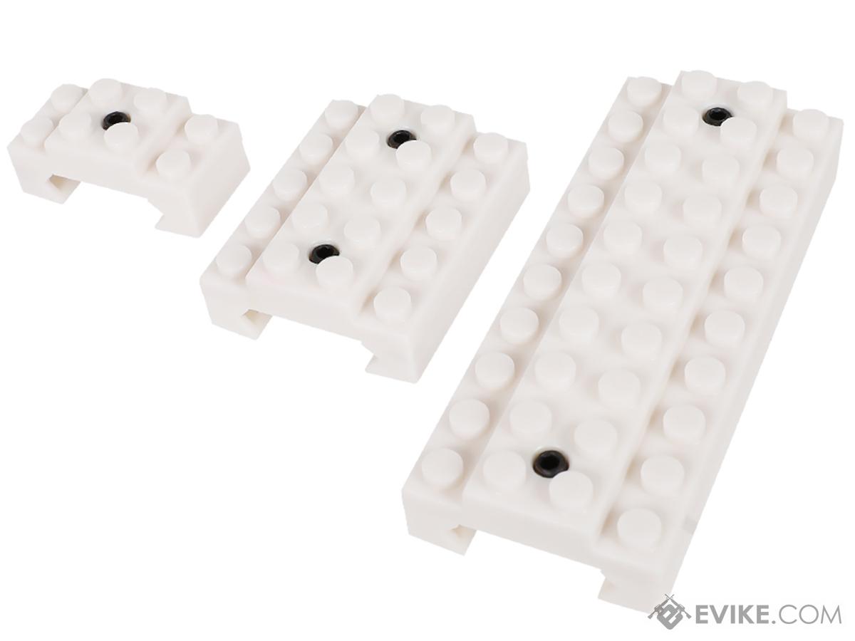 LayLax First Factory BLOCK Series Rail Cover Set (Color: White / Picatinny)