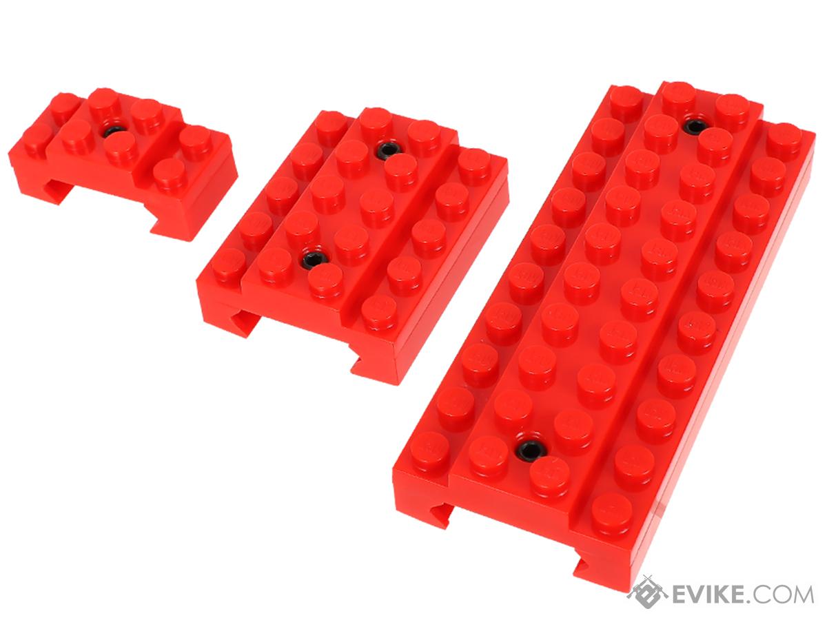 LayLax First Factory BLOCK Series Rail Cover Set (Color: Red / Picatinny)
