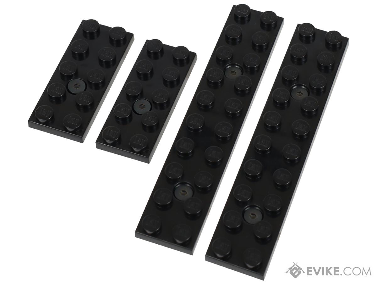 LayLax First Factory BLOCK Series Rail Cover Set (Color: Black / M-LOK)