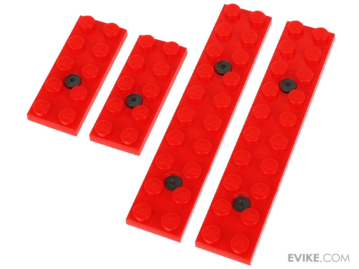 LayLax First Factory BLOCK Series Rail Cover Set (Color Red / MLOK