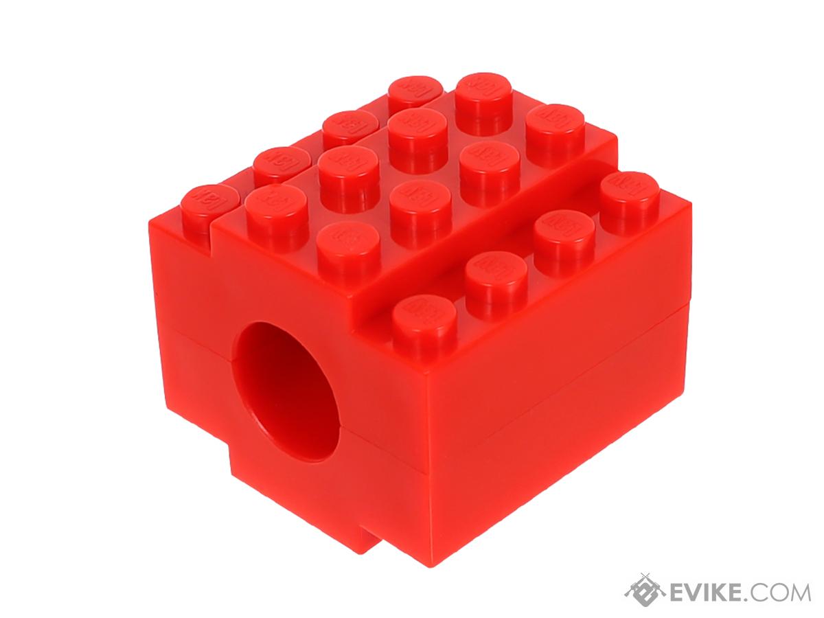 LayLax First Factory BLOCK Series 14mm Negative Airsoft Muzzle Device (Color: Red)